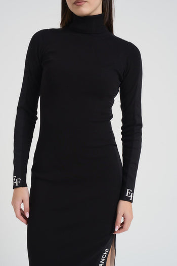 Abito donna aderente nero - 4