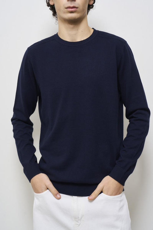 Maglia uomo girocollo blu