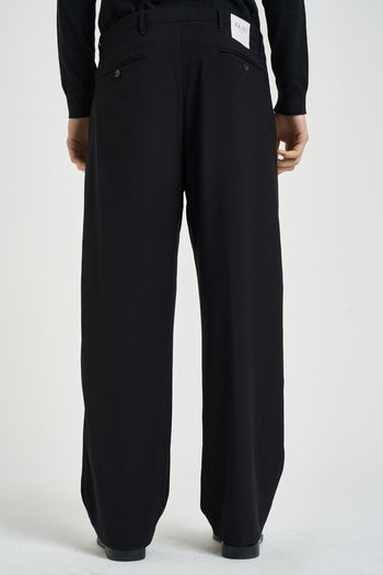 Pantalone uomo gamba ampia nero - 3