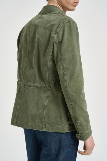 Giacca uomo in cotone verde - 6