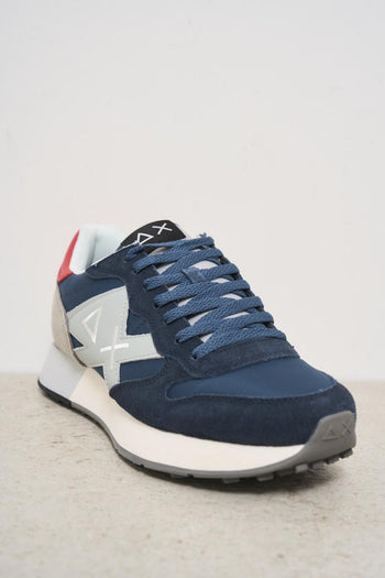 Men's blue and grey sneakers - 3