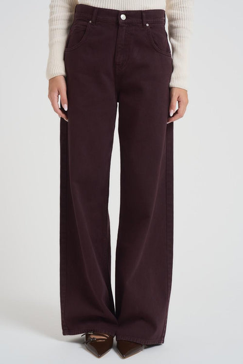Jeans donna a palazzo Mia prugna - 2