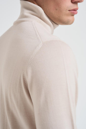 Maglia uomo collo alto stucco - 7