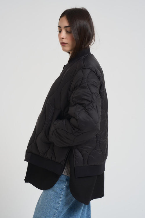 Piumino donna trapuntato nero - 2