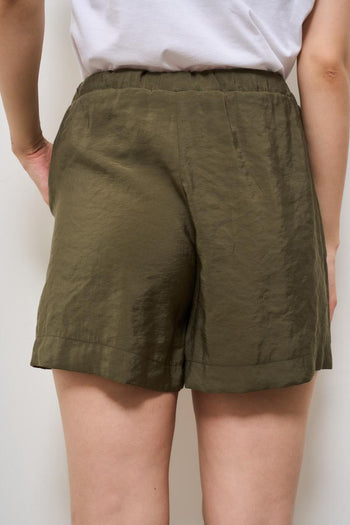Shorts donna verde militare - 3
