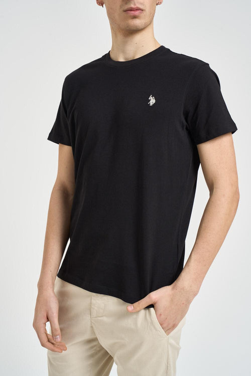 T-shirt uomo girocollo nera