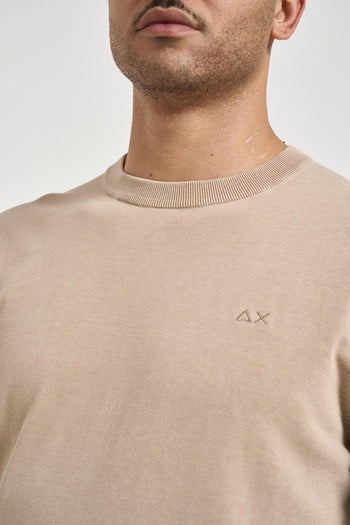 Maglia uomo girocollo beige - 3