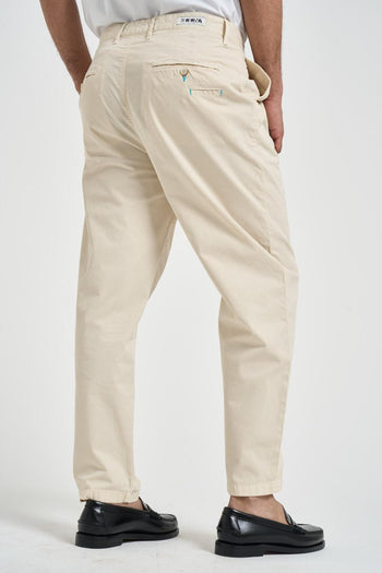 Pantalone uomo carrot fit panna - 3