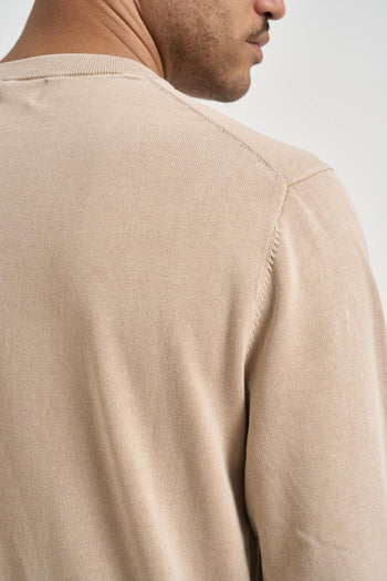 Maglia uomo girocollo beige - 5
