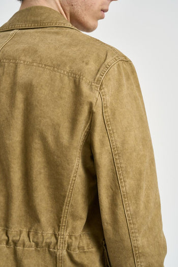 Giacca uomo in cotone ocra - 6