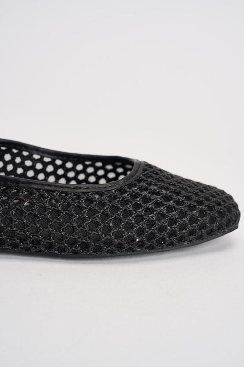 Slingback donna in rete nera - 2