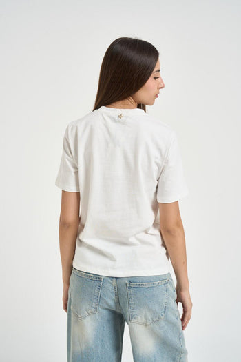 T-shirt donna bianca con stampa La Siesta - 3