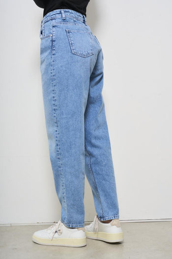 Jeans donna in denim chiaro - 5