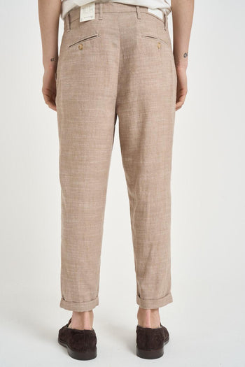 Pantalone uomo chino beige - 3