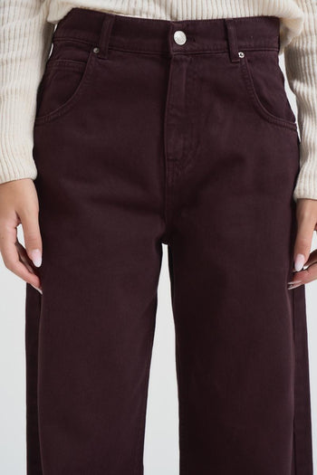 Jeans donna a palazzo Mia prugna - 7