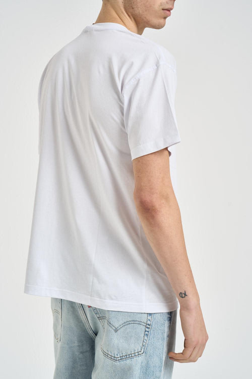 T-shirt uomo girocollo bianca - 2