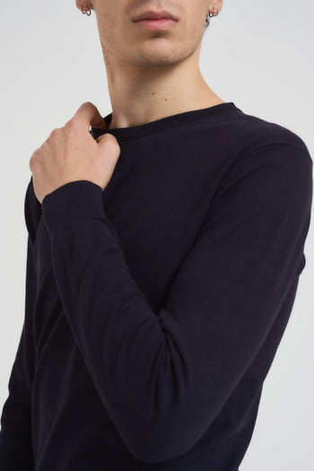 Maglia uomo girocollo blu - 3