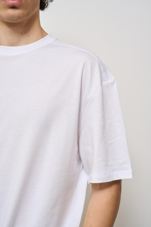 T-shirt uomo girocollo bianca - 2