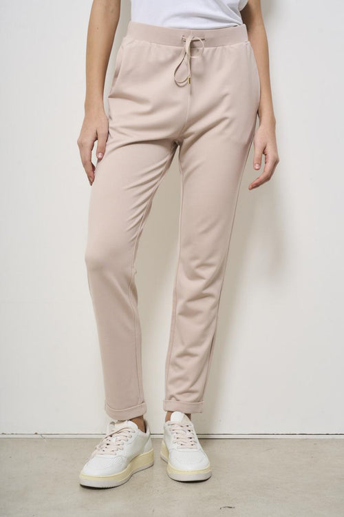 Women's trousers in powder pink