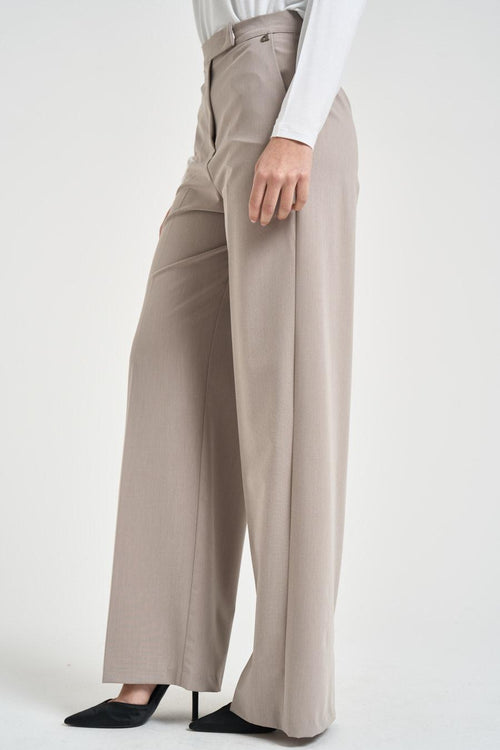 Pantalone donna a palazzo grigio - 2