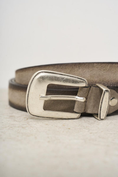 Men's leather and suede belt - 2