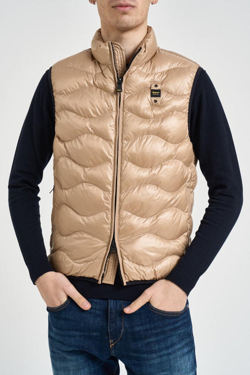 Giubbotto uomo smanicato beige