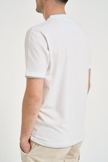 T-shirt uomo in cotone bianca - 4