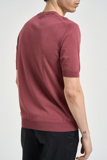 T-shirt uomo in maglia amarena - 5