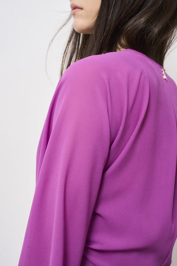 Stola coprispalle donna magenta - 5