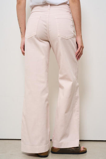 Jeans donna in denim rosa - 4