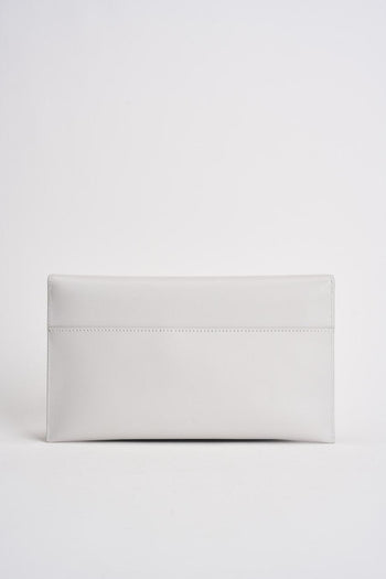 Clutch donna in pelle bianca - 4