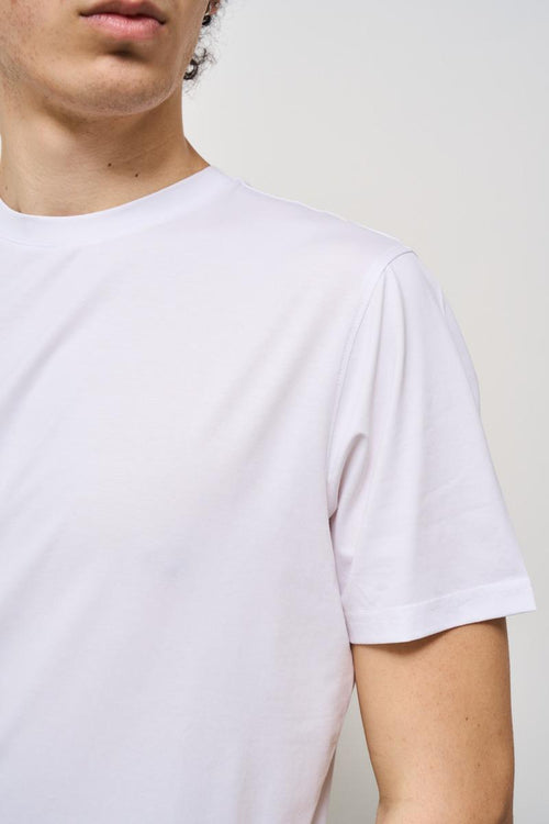 T-shirt uomo girocollo bianca - 2