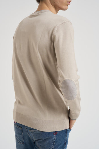Maglia uomo girocollo beige - 4