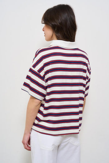 Polo donna a righe rosse - 3