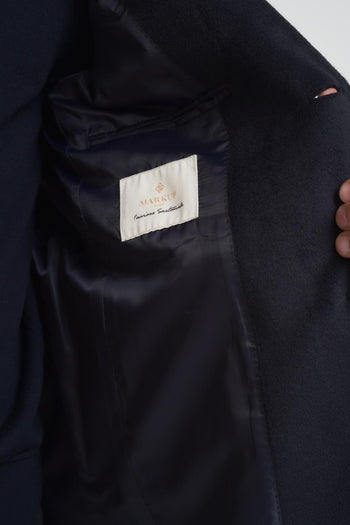 Cappotto uomo monopetto blu notte - 7