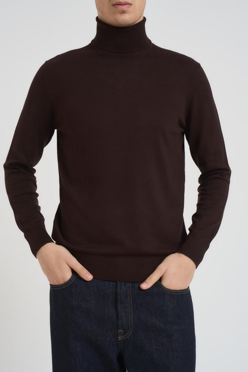 Maglia uomo collo alto moro