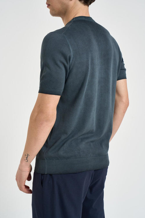T-shirt uomo in maglia antracite - 2