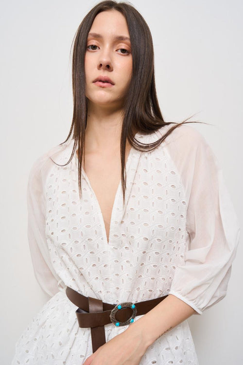 Abito donna mini bianco - 2