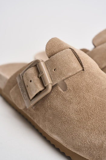 Sabot donna in suede beige - 5