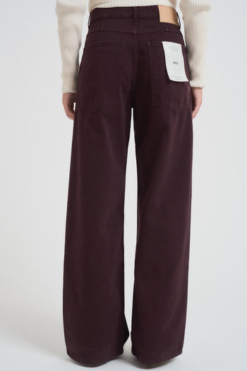 Jeans donna a palazzo Mia prugna - 5