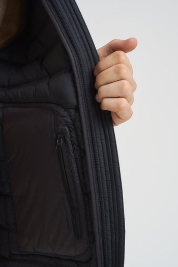 Piumino uomo trapuntato nero. - 7