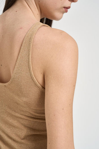 Top donna in lurex oro - 4