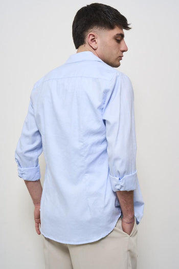 Camicia uomo celeste - 5