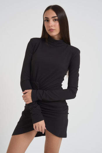 Abito donna mini nero - 4