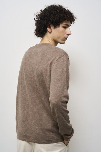 Men's turtleneck sweater in dove grey - 5