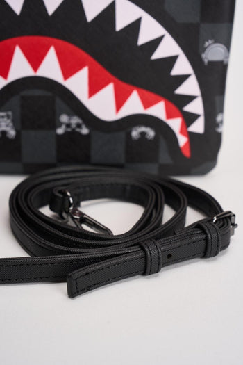 Pochette uomo Peeking Character Check nera - 6