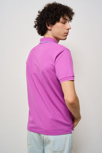 Polo uomo rosa ciclamino - 4
