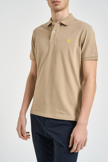 Polo uomo beige - 5