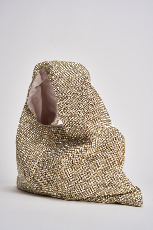 Borsa donna Parks con strass oro - 2