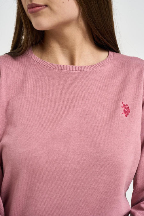 Maglia donna girocollo rosa - 2